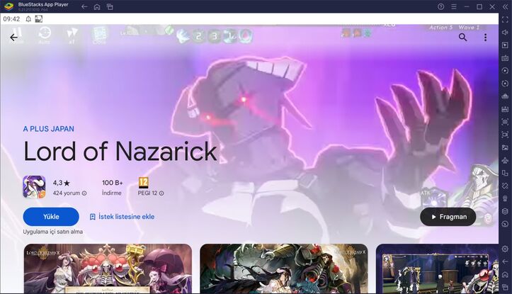 BlueStacks ile Lord of Nazarick PC Kurulum Rehberi