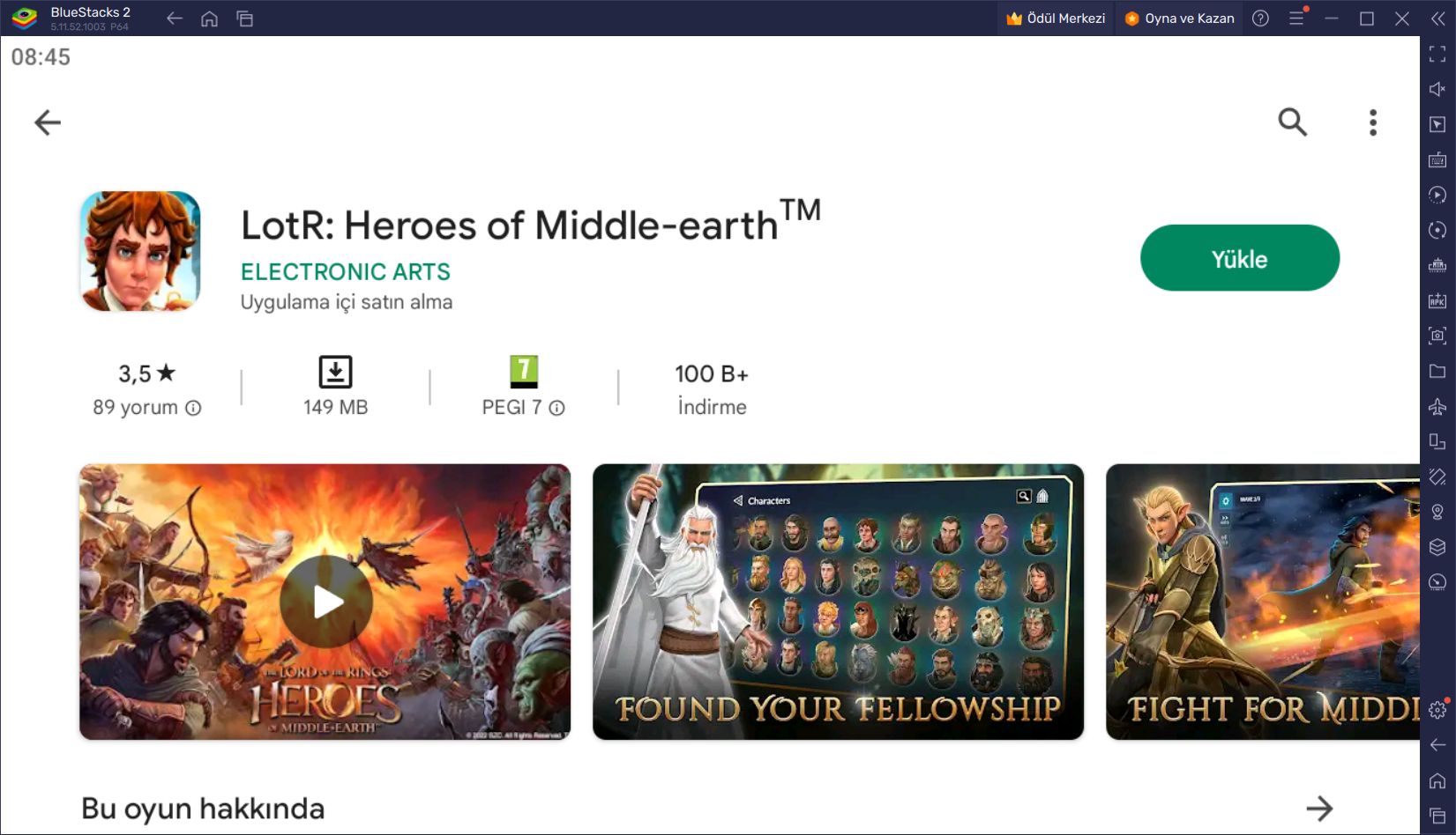 The Lord of the Rings: Heroes of Middle Earth Oyununu BlueStacks ile Bilgisayarınızda Oynayın