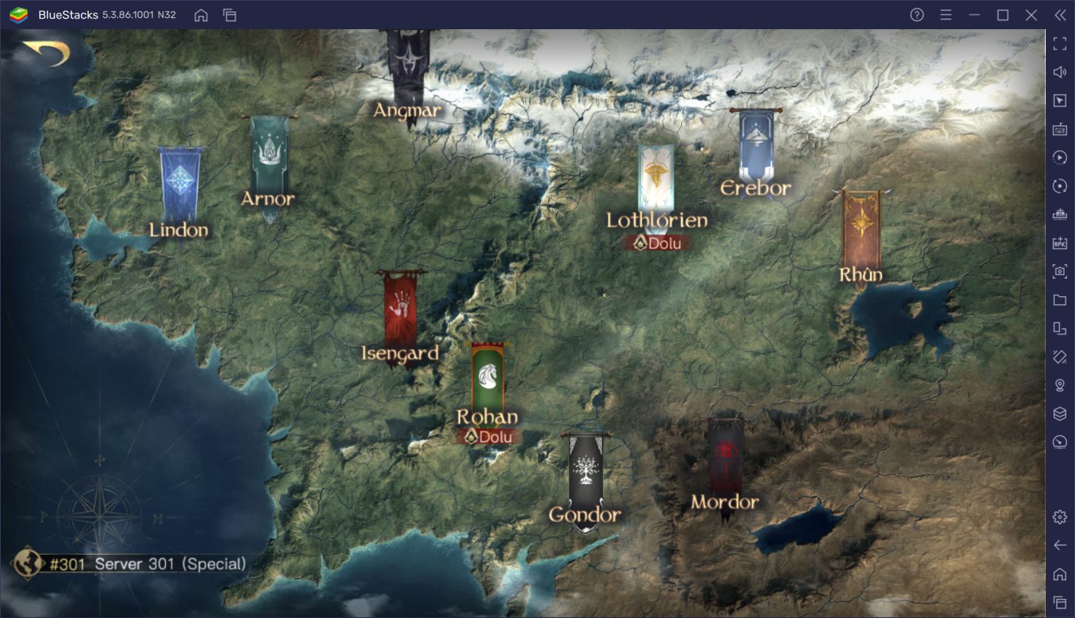 Yüzüklerin Efendisi: Savaşlar Çağı Oyununu BlueStacks ile PC’de Oynayın