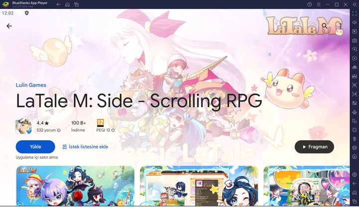 BlueStacks ile LaTale M: Side - Scrolling RPG PC Kurulum Rehberi