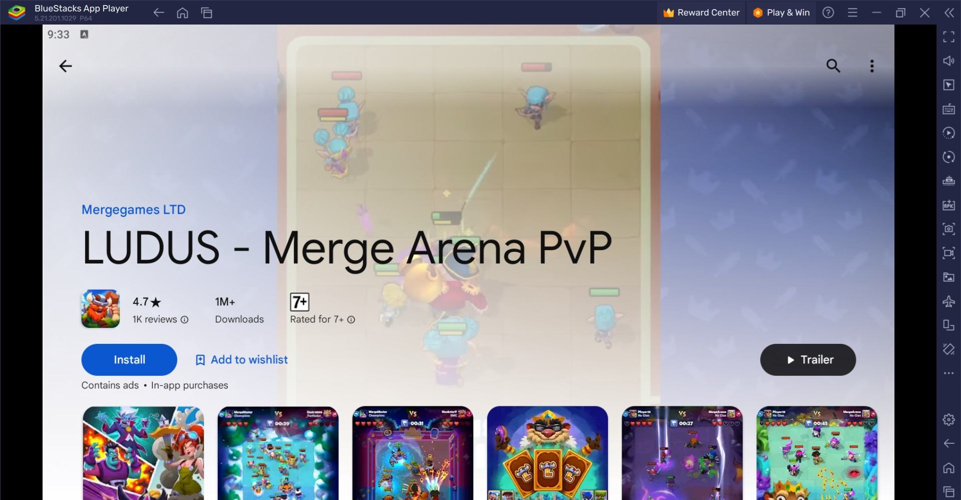 BlueStacksを使ってPCで『LUDUS - Merge Arena PvP』をプレイする方法