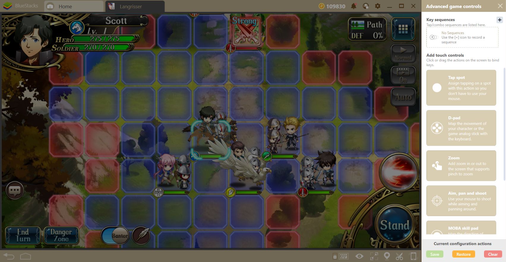 Langrisser on BlueStacks—Simple and Comfortable