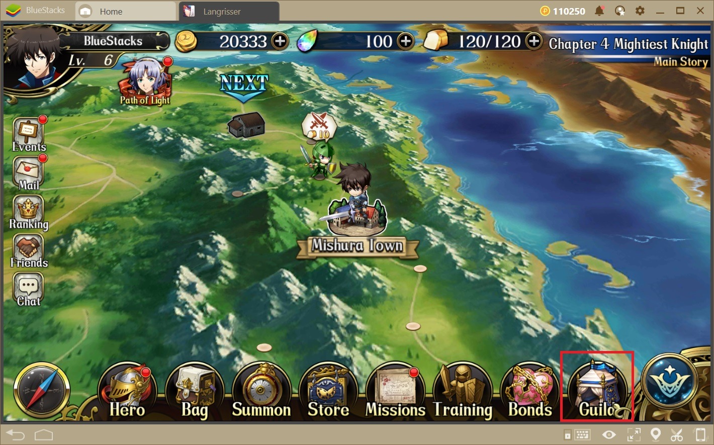 Langrisser on BlueStacks—Simple and Comfortable