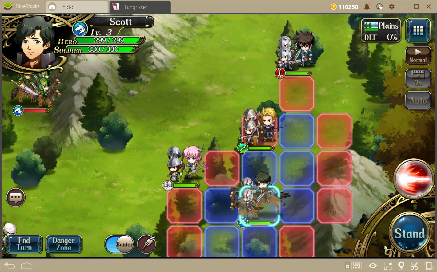 Langrisser en BlueStacks—Cómodo y Sencillo