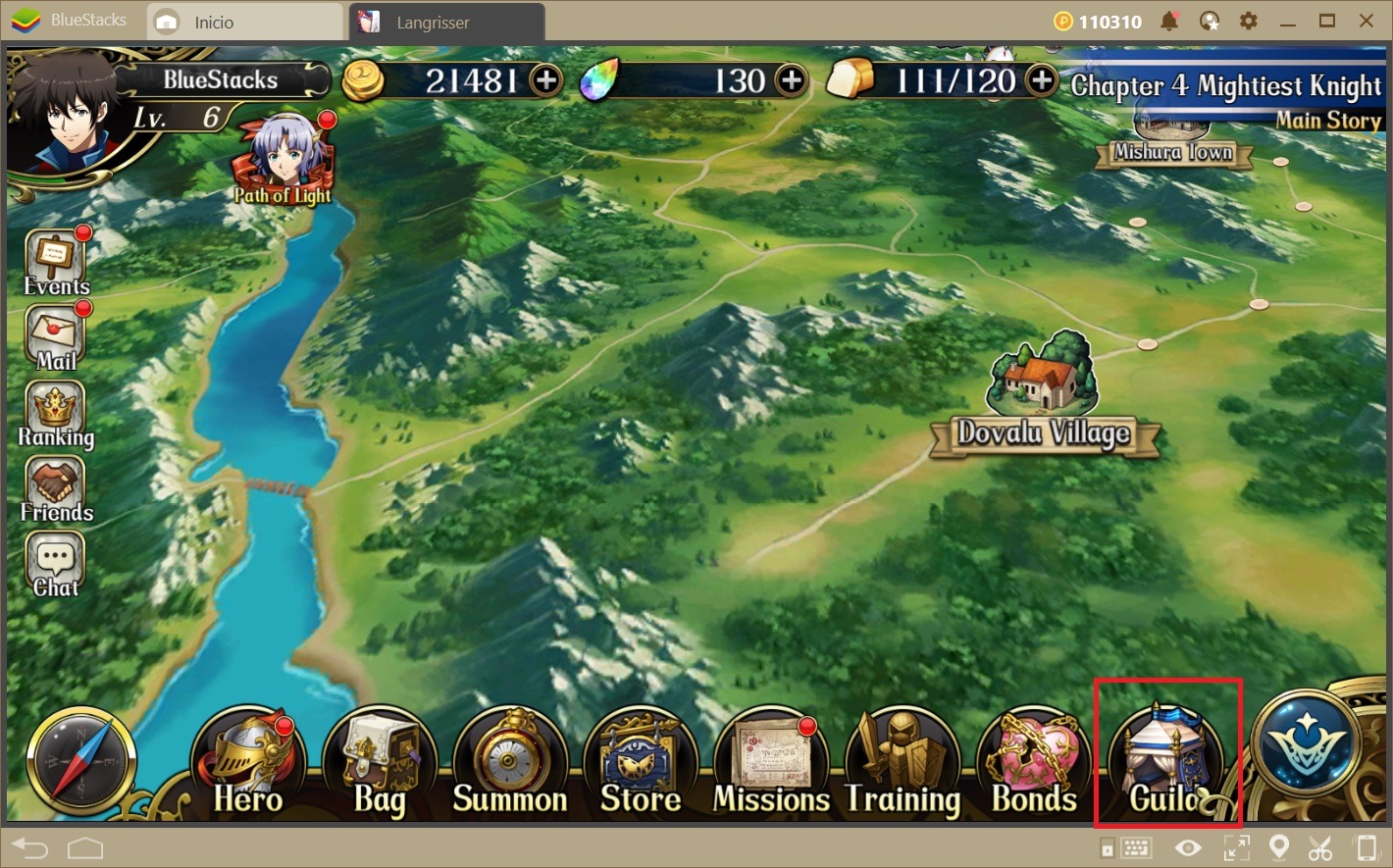 Langrisser en BlueStacks—Cómodo y Sencillo