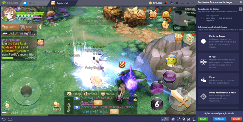 Utilizando o melhor de BlueStacks em Tales of Wind