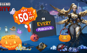 Get Flat 50% Off on Every Purchase in Legend City with BlueStacks Store Halloween Loot