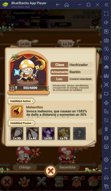 Legend of Mushroom: lista de niveles para las mejores actualizaciones de hongos