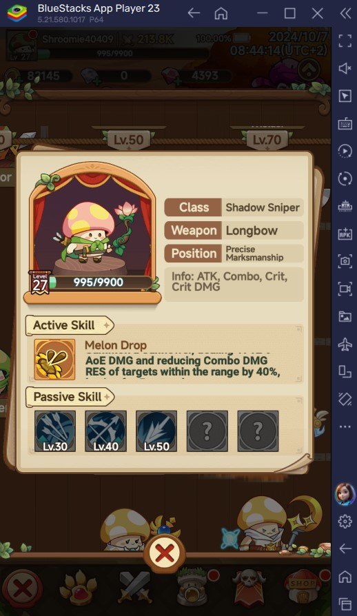 Legend of Mushroom – Guide for the Archer Class