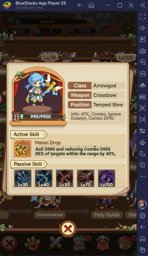 Legend of Mushroom – Guide for the Archer Class