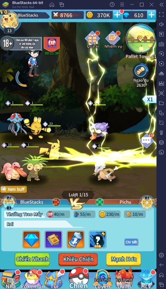 Trải nghiệm game Pokémon Liên Minh Bảo Bối trên PC với BlueStacks