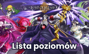 Lord of Nazarick &#8211; Lista poziomów dla najsilniejszych postaci