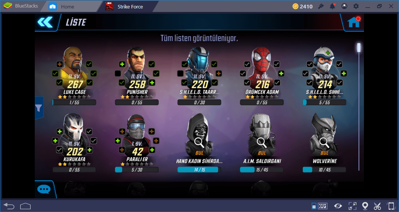 MARVEL Strike Force Yeni Başlayanlar Rehberi