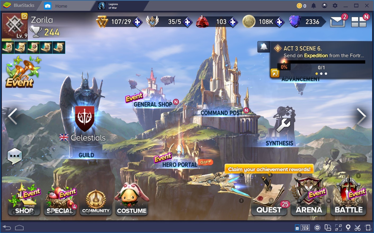 Conquer Aion: Legions of War with BlueStacks