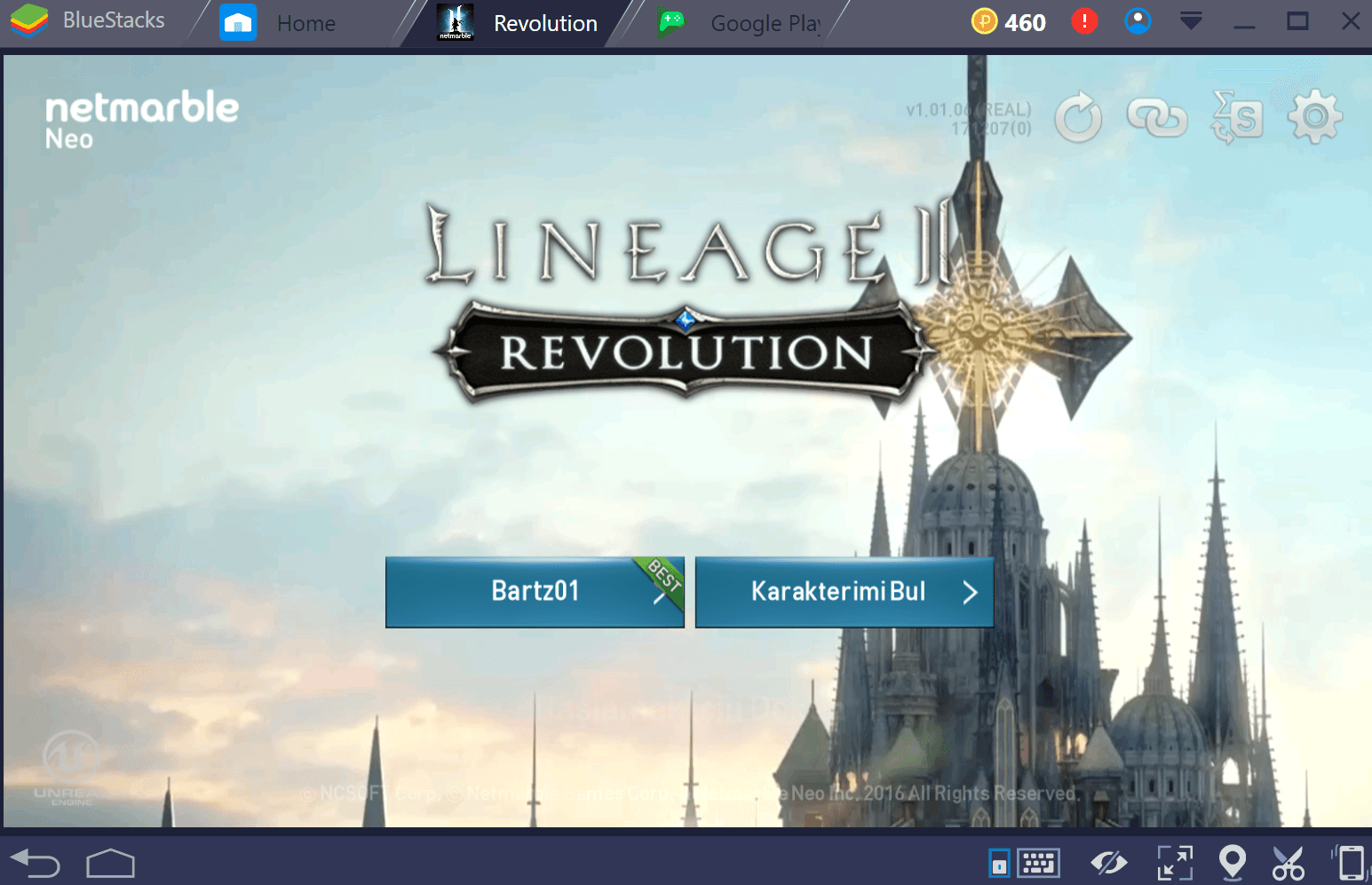 Lineage 2 Login Screen Tr