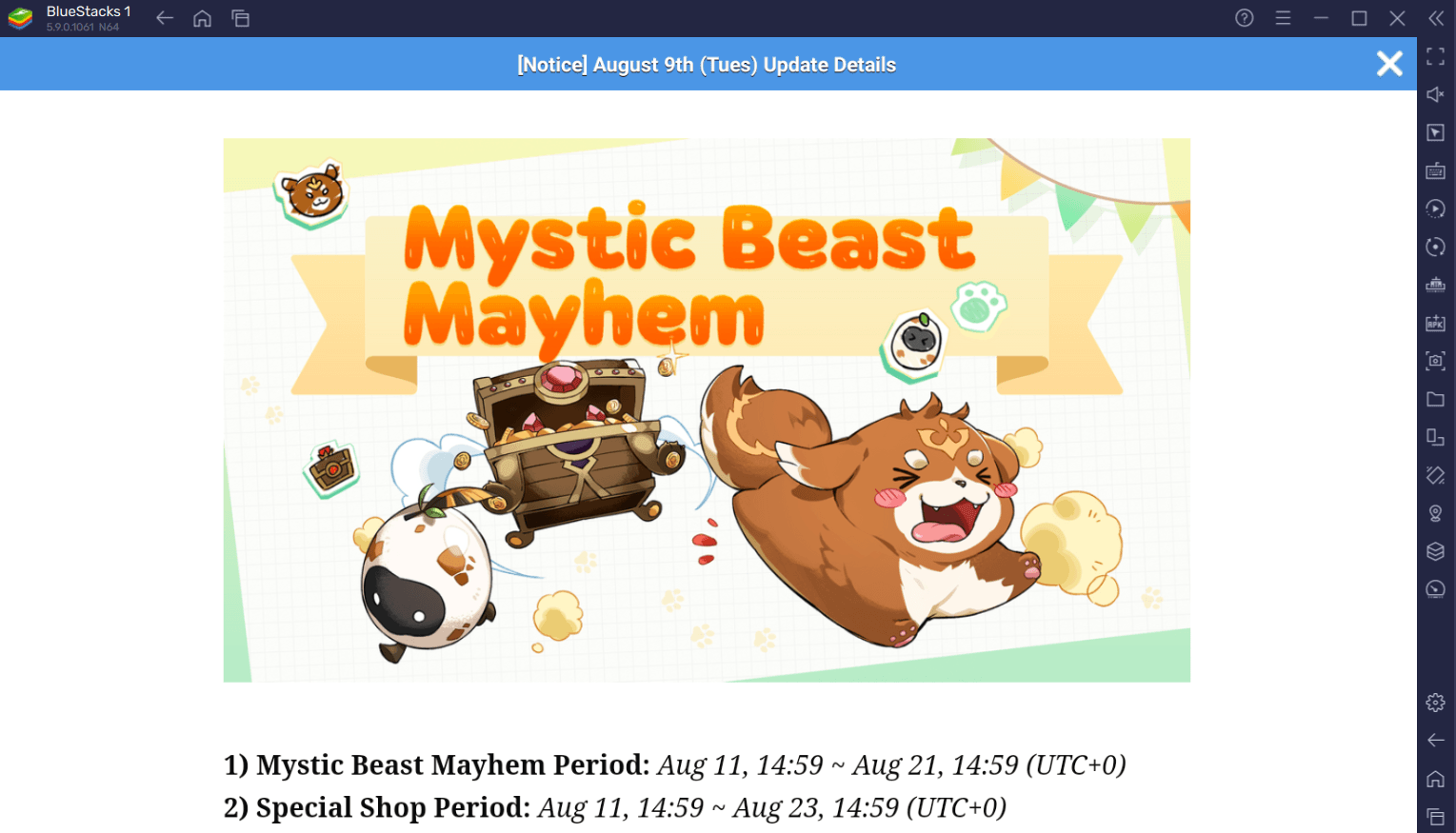 Lord of Heroes – Focused Training Room, Alchemist Shop Changes and Mystic Beast Hunt Mayhem