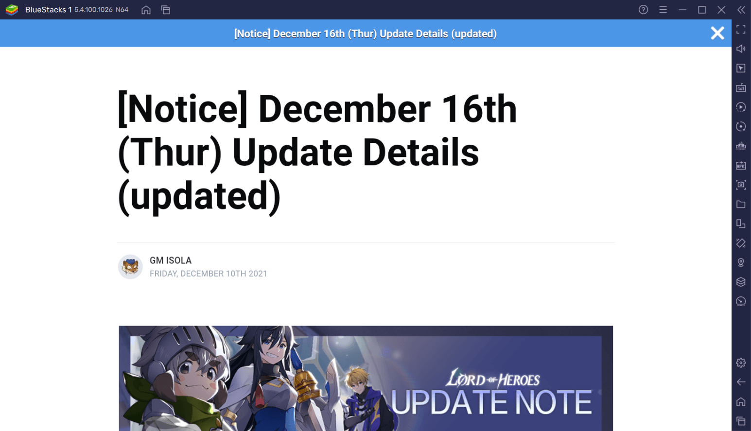 Balance Changes December 2021