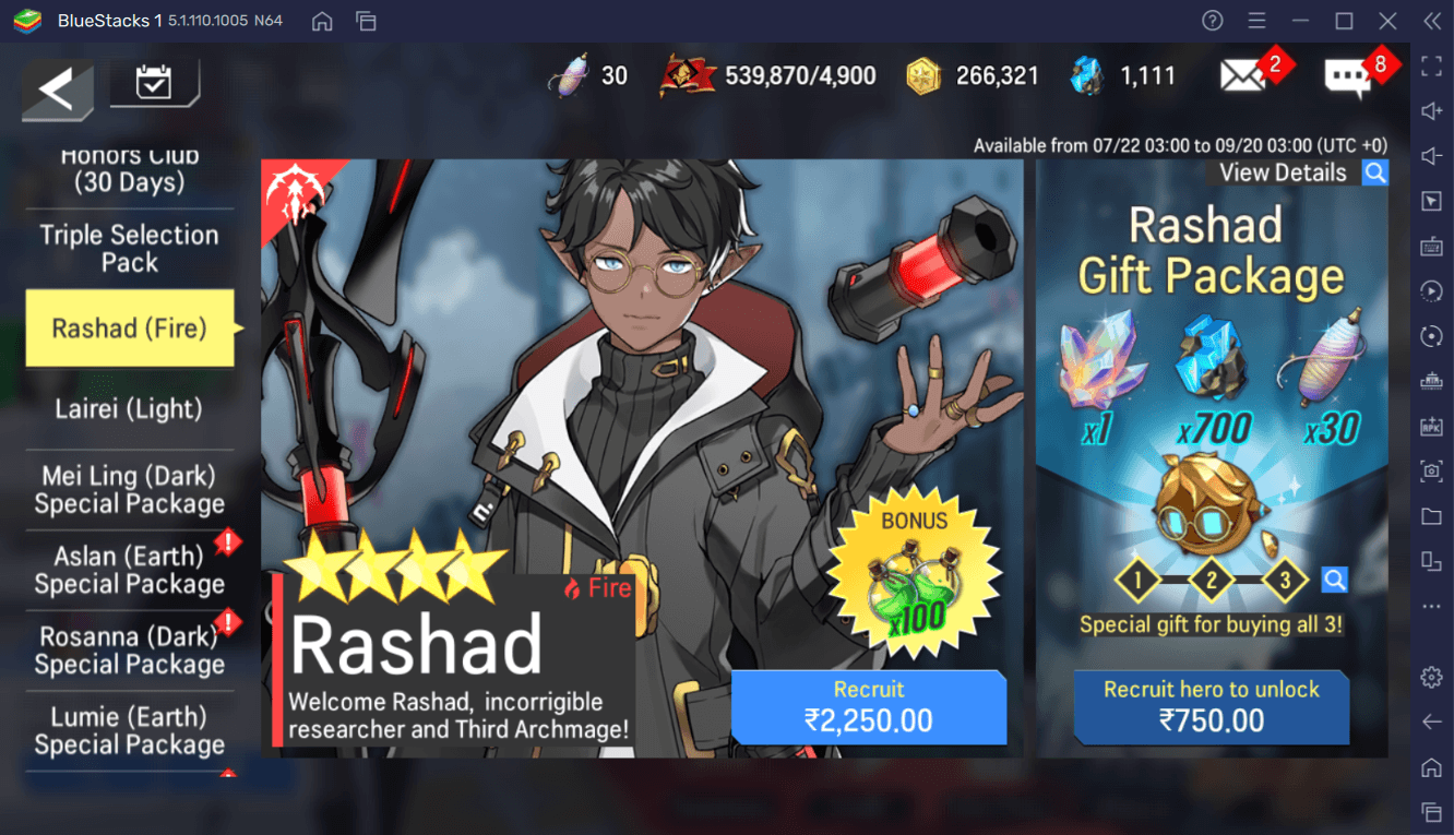 Lord of Heroes - New Hero Rashad, Fire Lucilicca, Extreme Story Part 2, Summer Costumes and Events