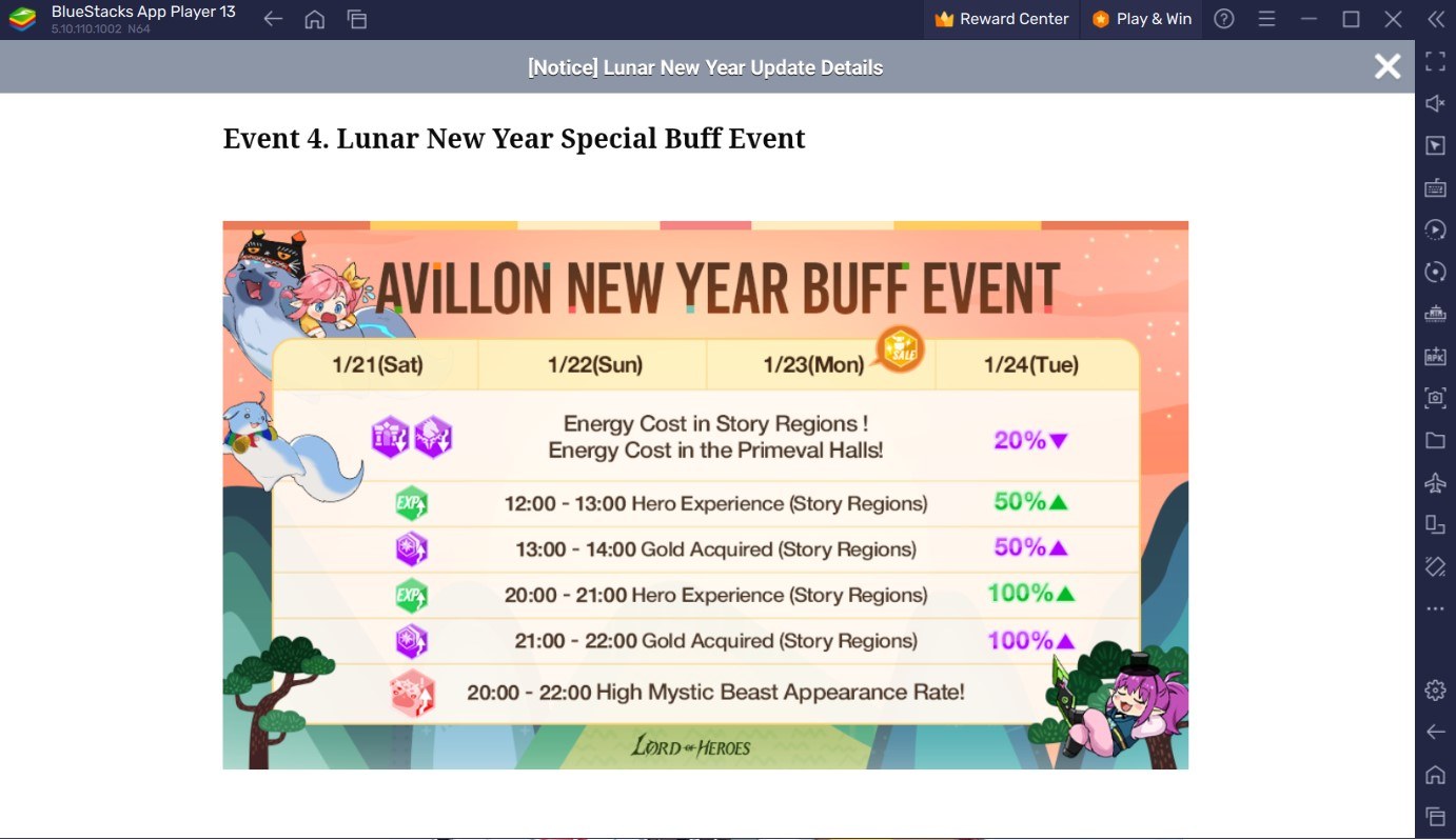 Lord of Heroes – Lunar New Year Series of Events