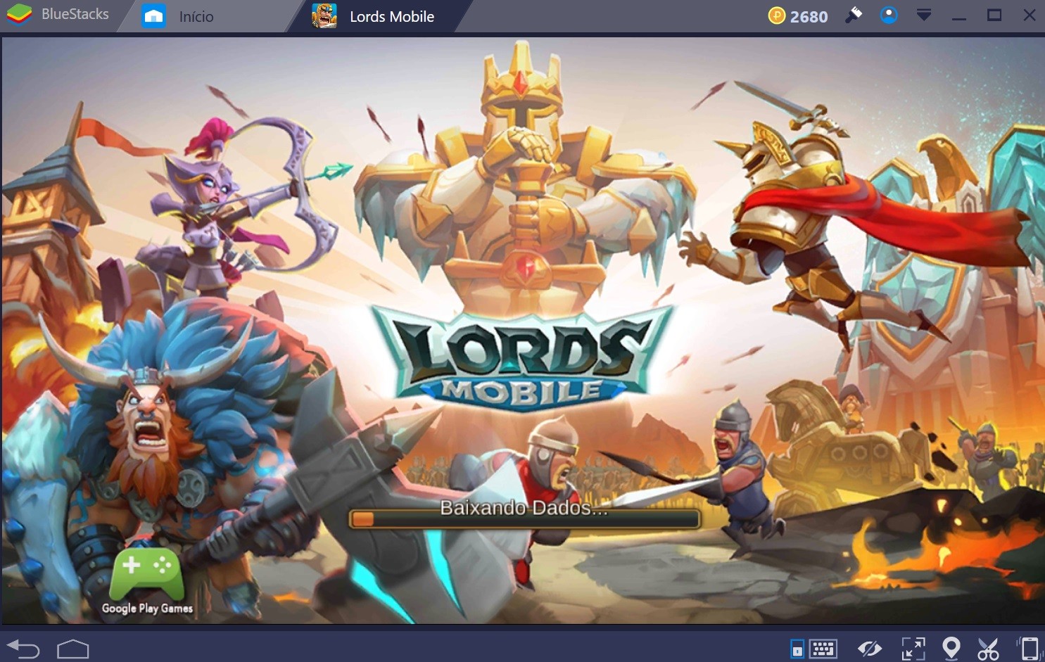 Lords Mobile - Primeiro Código de Presente do