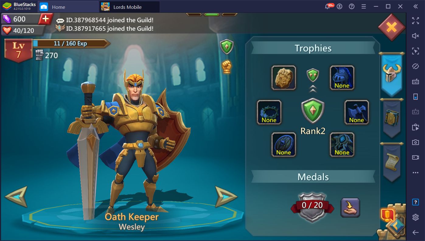 Lords Mobile July 2020 Update - New Guild Bash Challenges, Daily Quests, and Other Goodies!