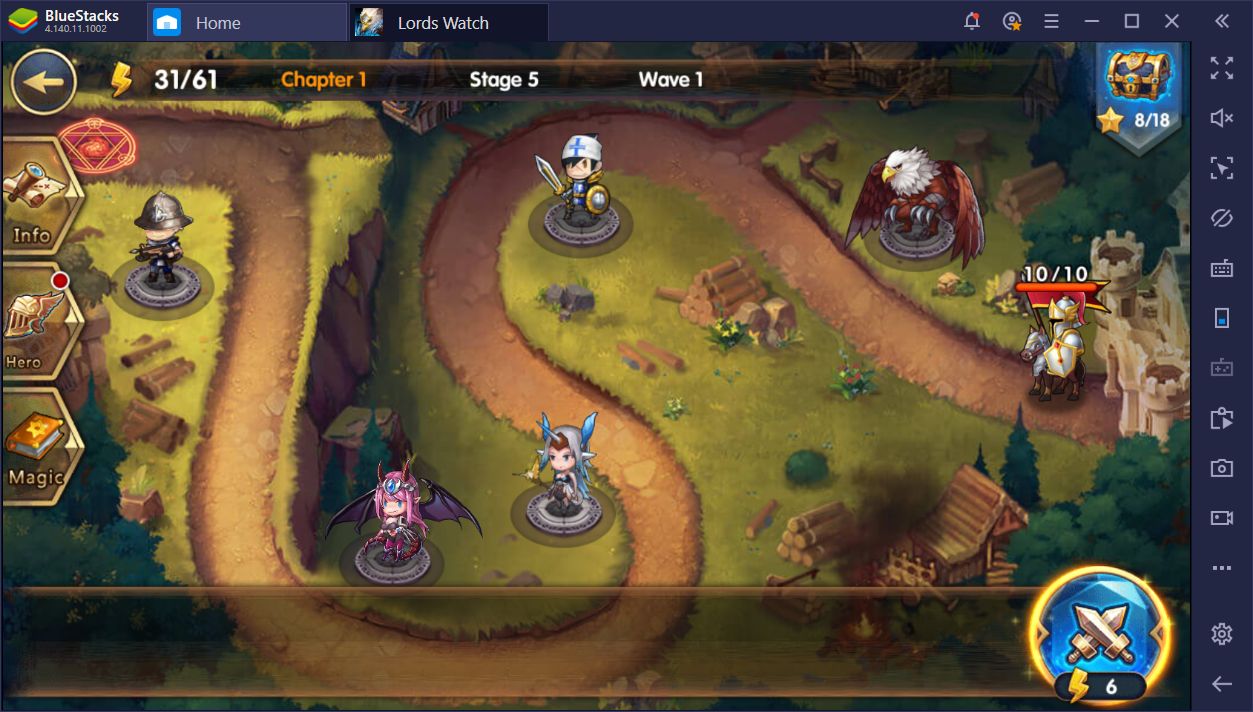 Lords Watch Tower Defense Rpg On Pc The Hero Types And How To Use