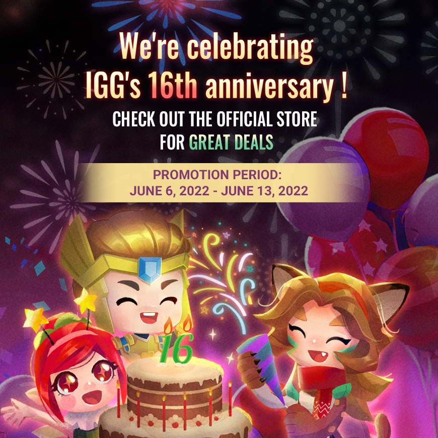 Lords Mobile Exclusive Deals and Redeem Code for IGG 16th Anniversary