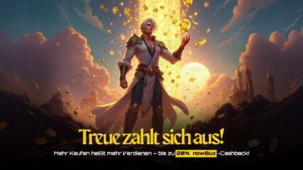 Treueprämien – Schalte bis zu 20 % nowBux-Cashback bei exklusiven Apps auf BlueStacks frei