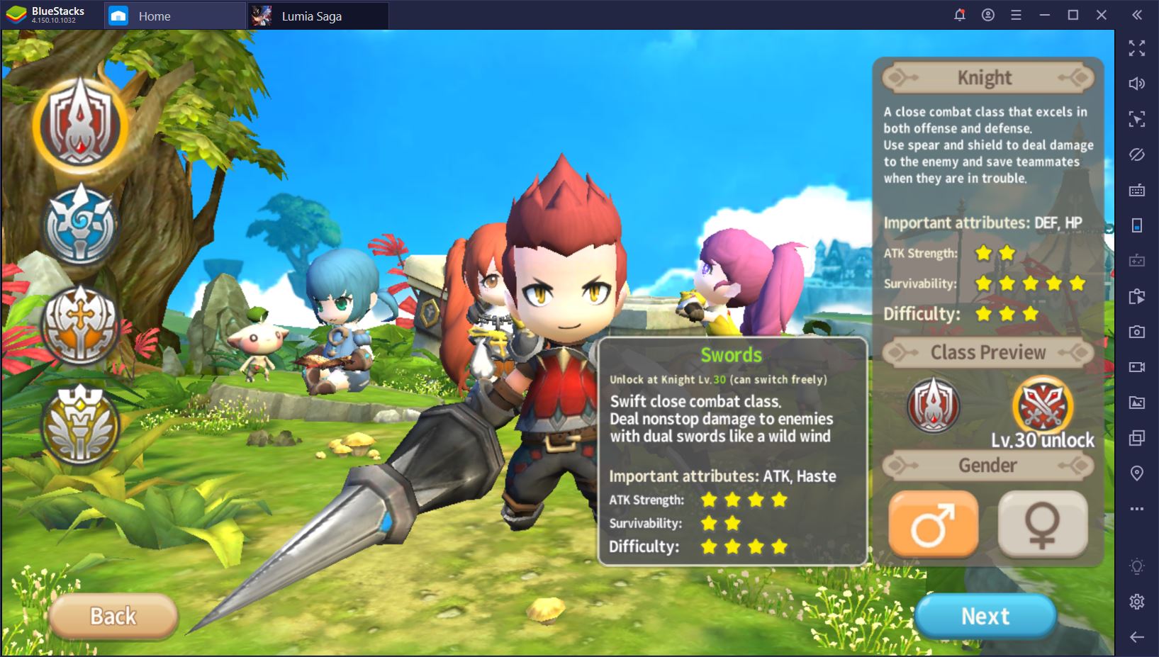 Lumia Saga : Le guide complet sur les classes et le développement des personnages