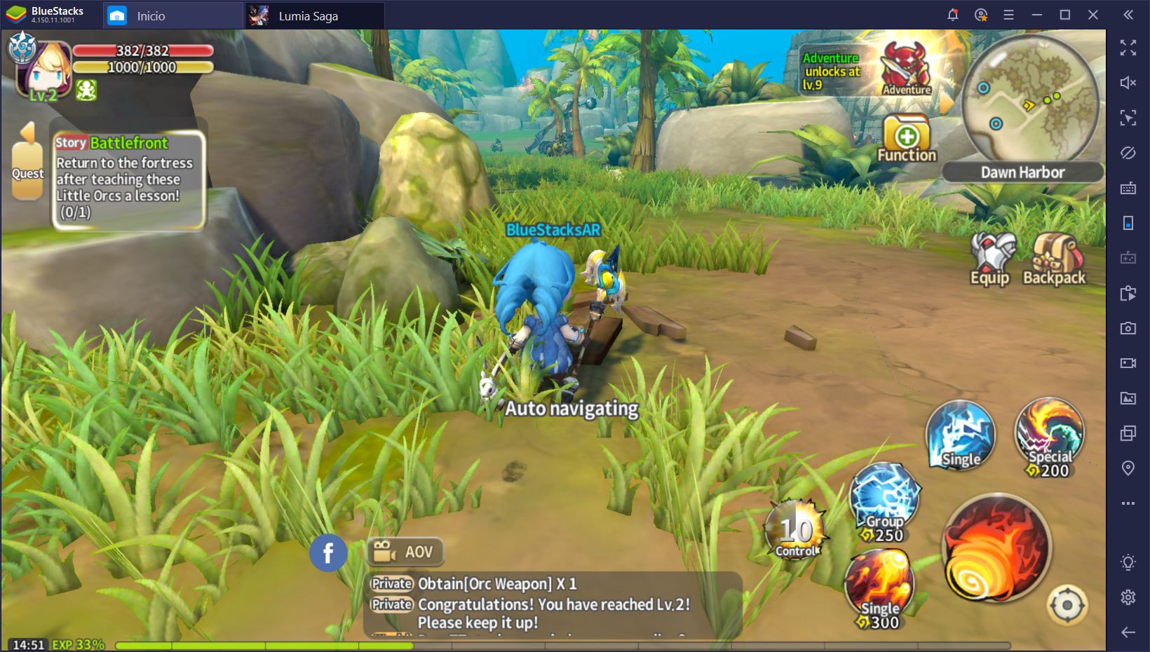 Lumia Saga en BlueStacks - Disfruta de Este MMO en tu PC