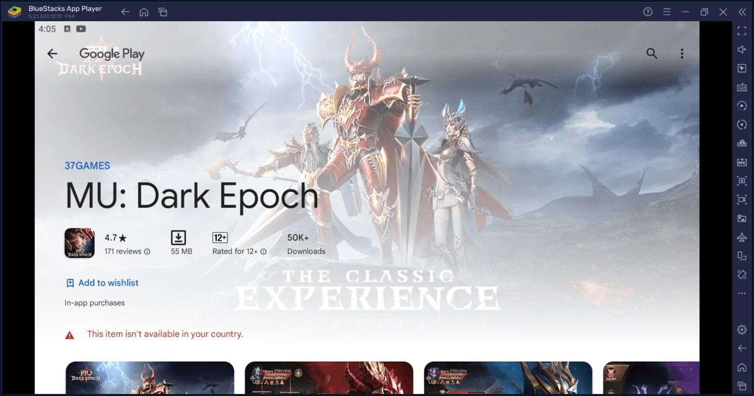 Comment Jouer à MU: Dark Epoch sur PC avec BlueStacks