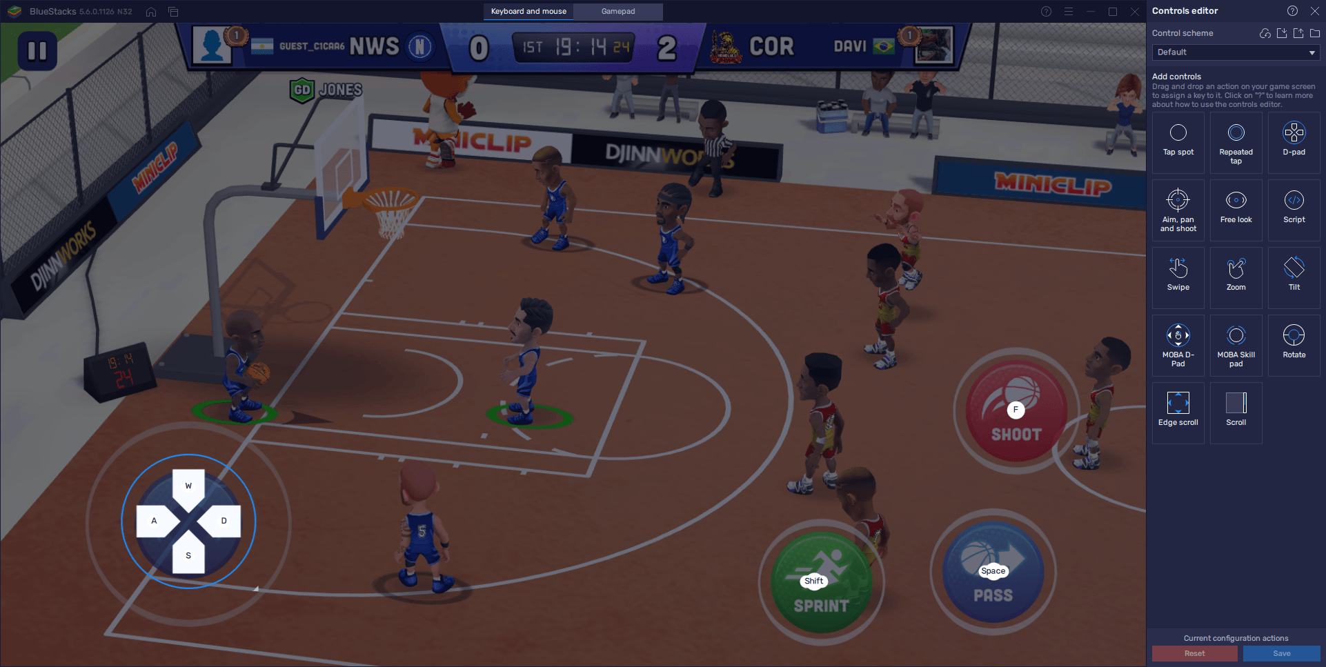 Mini Basketball sur PC – Comment Optimiser les Graphismes et le Framerate et Configurer Votre Manette ou Votre Clavier