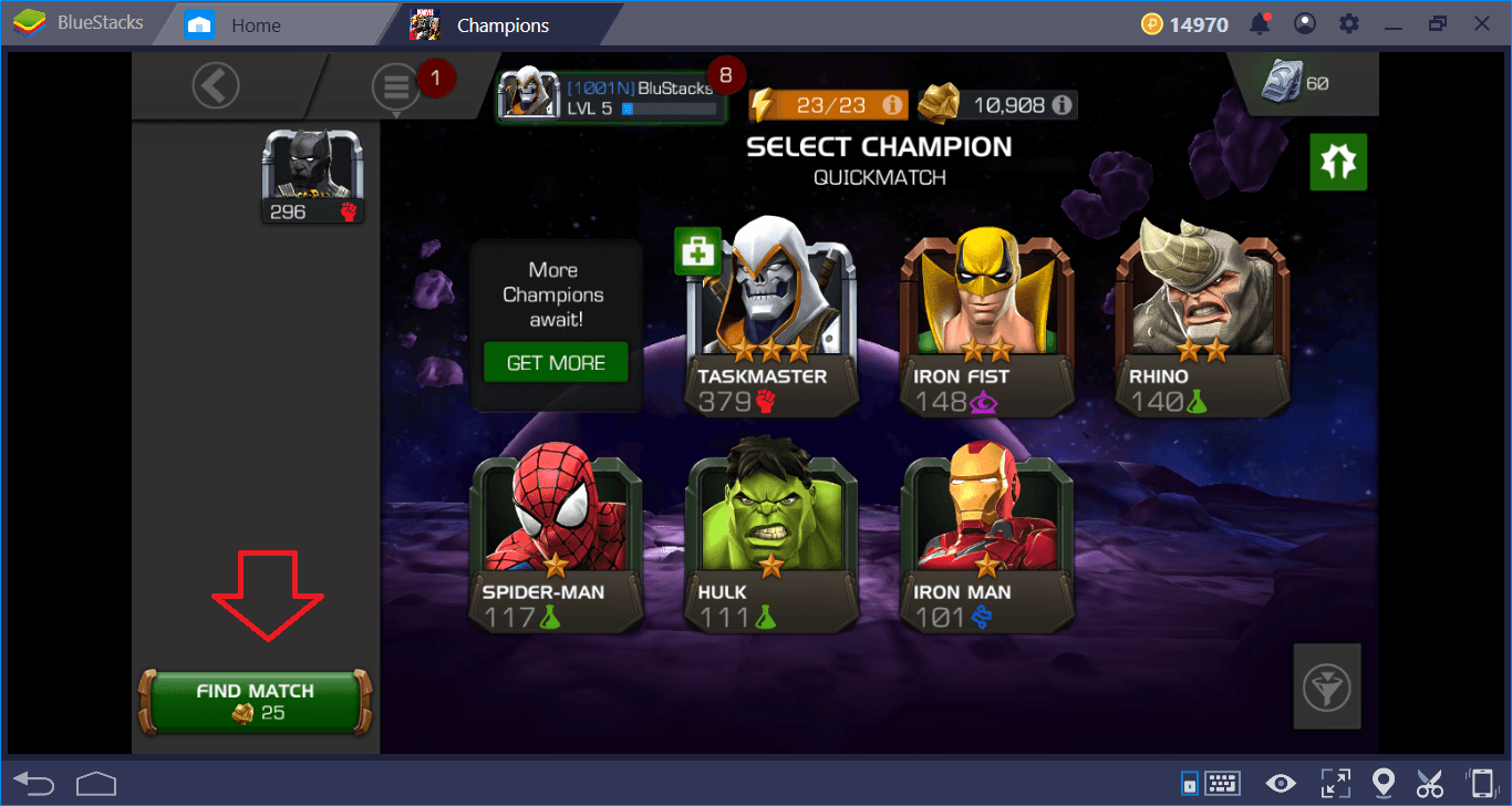 Marvel Contest Of Champions Rank Up Chart