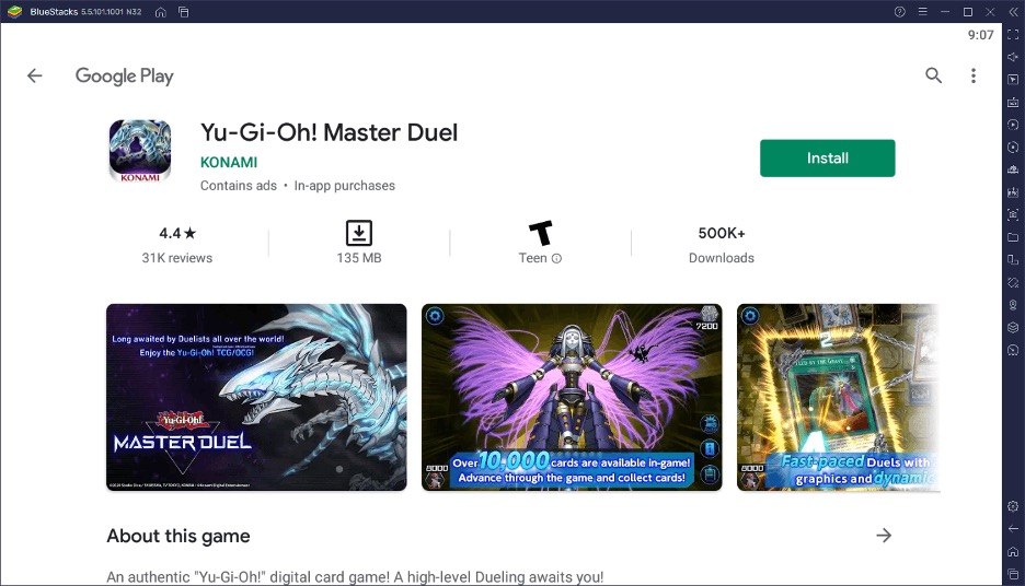 Устанавливаем и играем в Yu-Gi-Oh! Master Duel на компьютере с помощью BlueStacks