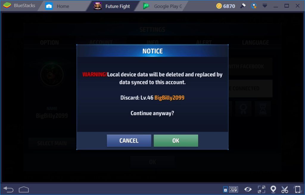 MARVEL Future Fight: Account-Wechsel Guide für BlueStacks