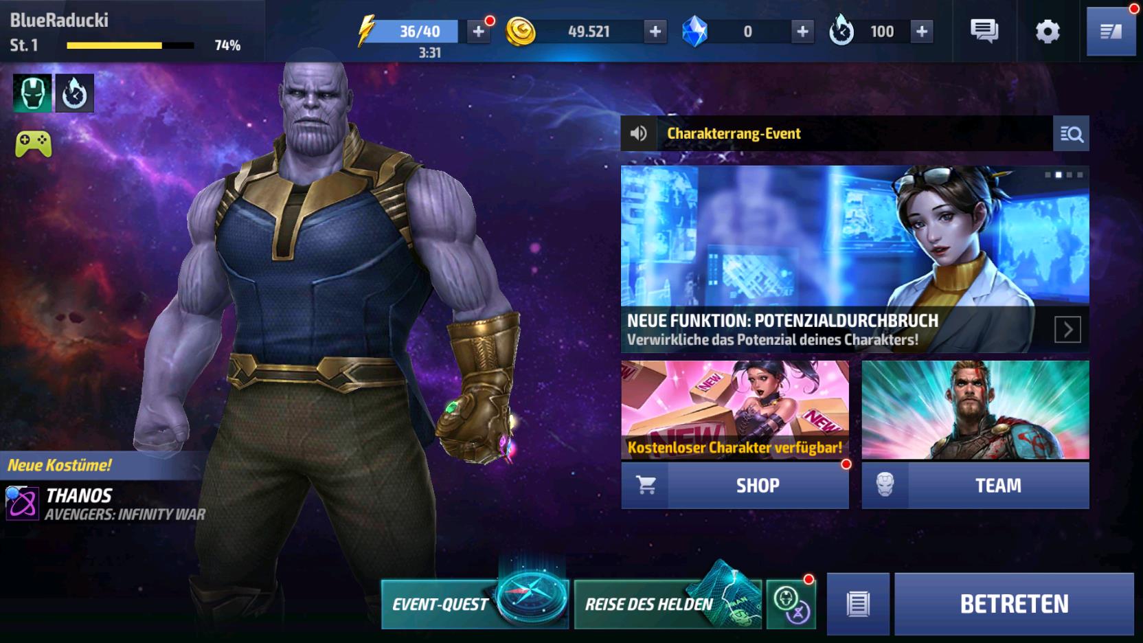 MARVEL Future Fight: Account-Wechsel Guide für BlueStacks