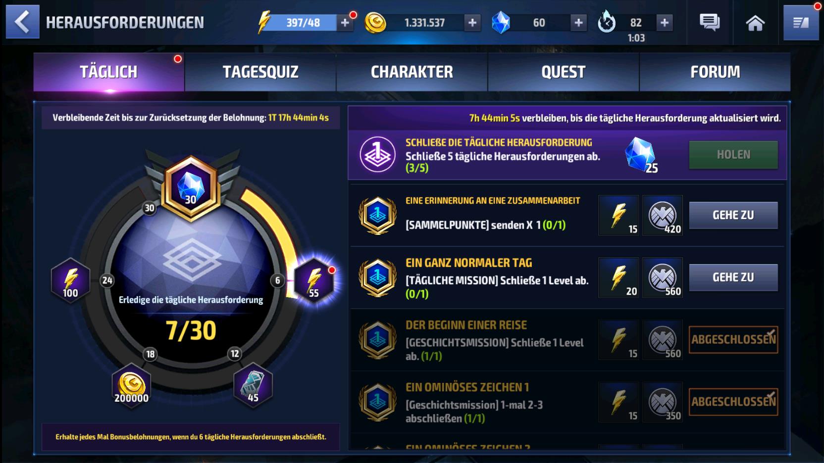 MARVEL Future Fight: Energie Guide