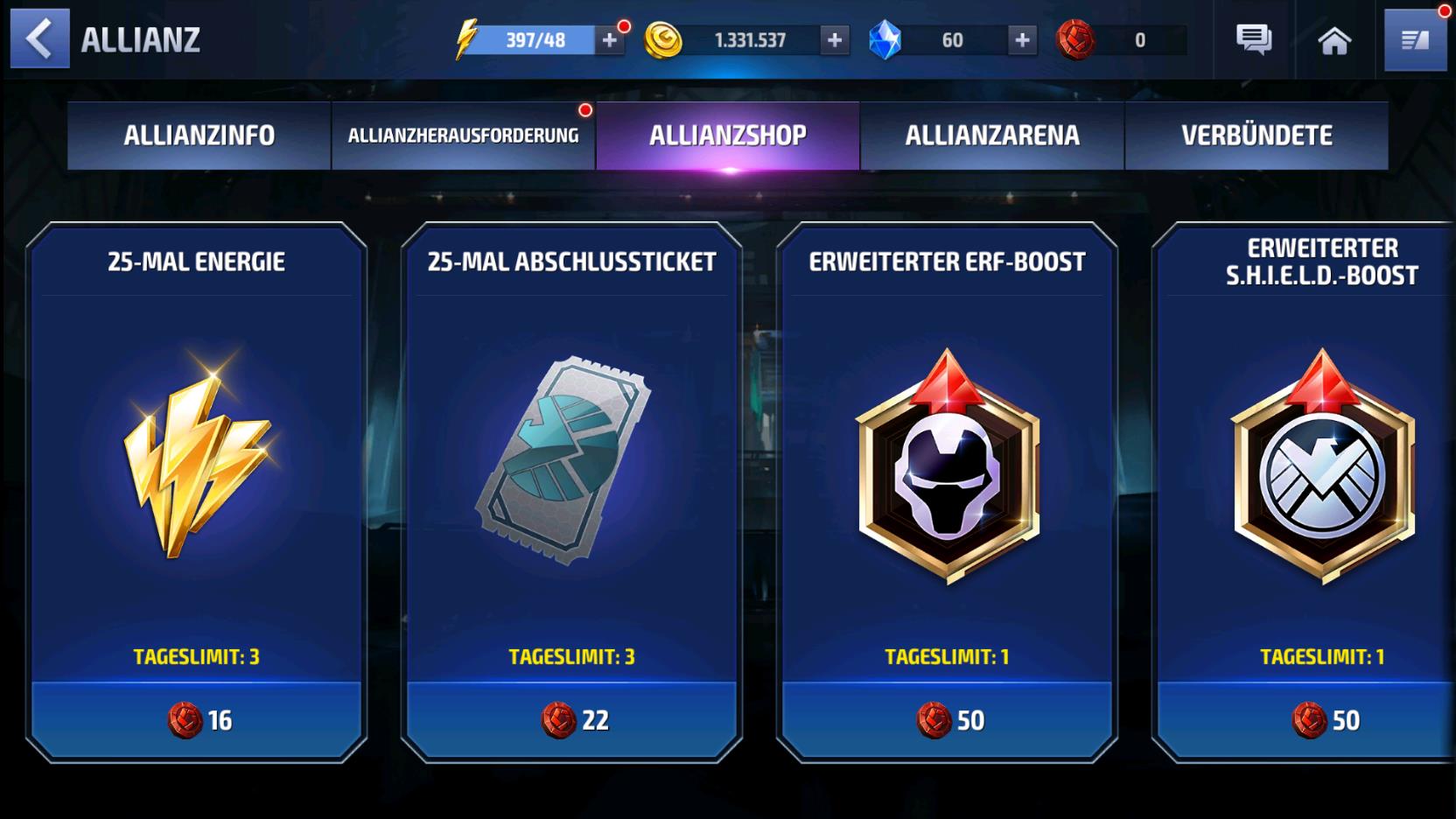 MARVEL Future Fight: Energie Guide