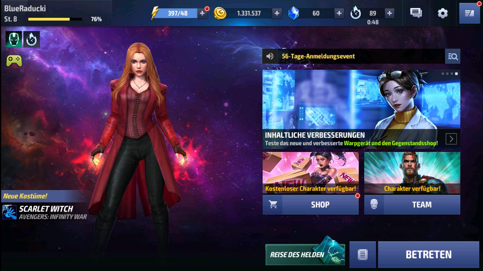 MARVEL Future Fight: Energie Guide