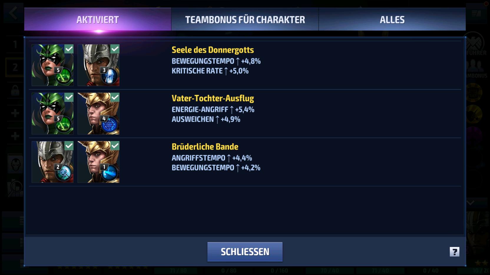 MARVEL Future Fight: Guide zur Teambildung