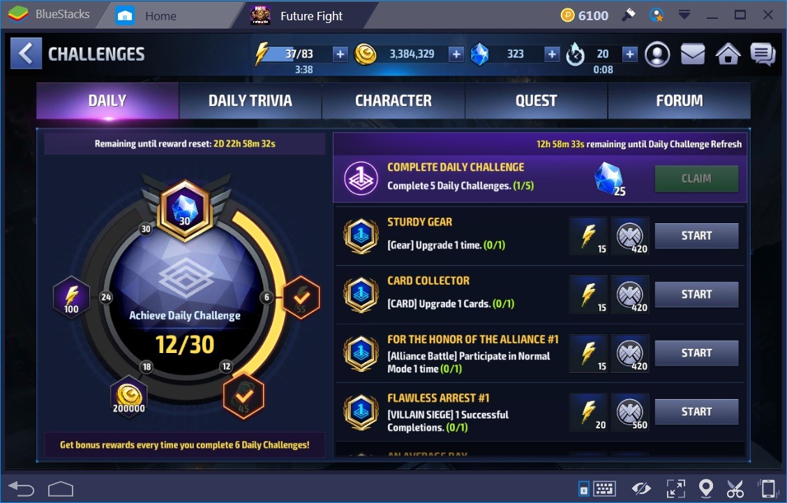 Marvel Future Fight Daily Quests