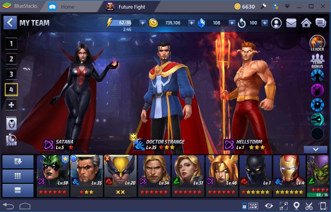 Marvel Future Fight Dr Strange Santana Hellstorm