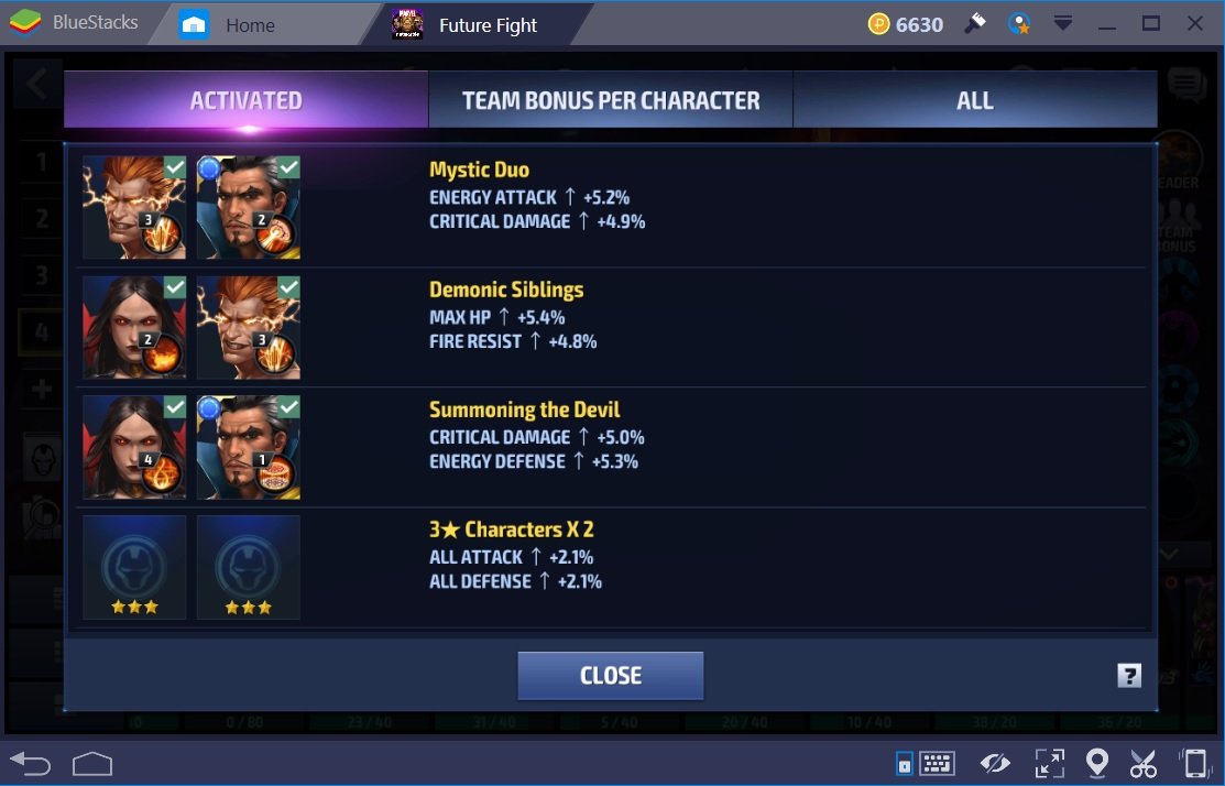 Marvel Future Fight Dr Santana Team Bonuses