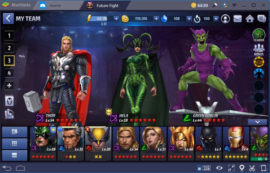 Guide de Création D’Équipe MARVEL Future Fight