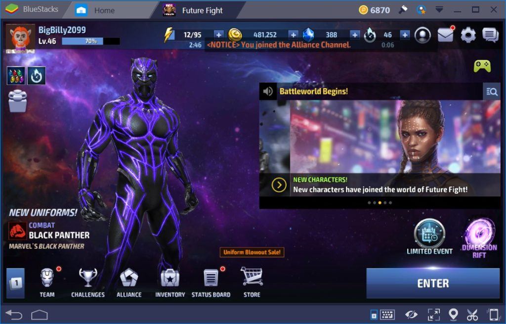 GAME SETTINGS - MARVEL Future Fight