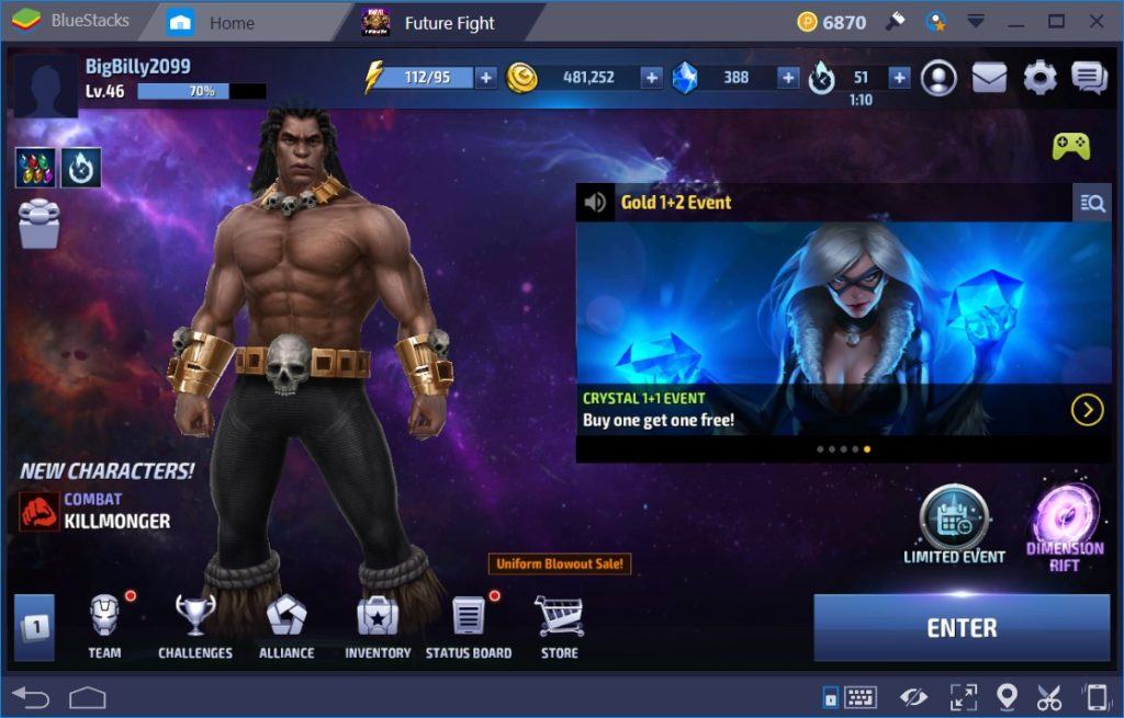 MARVEL Future Fight on PC- Account Switching Using BlueStacks