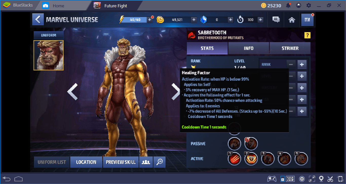 marvel future fight mod menu