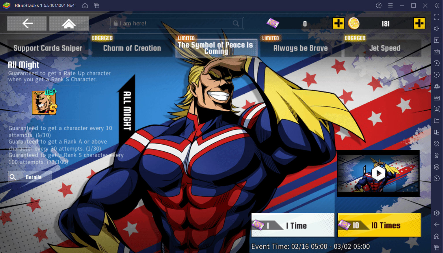 Код активации BlueStacks для My Hero Academia: The Strongest Hero