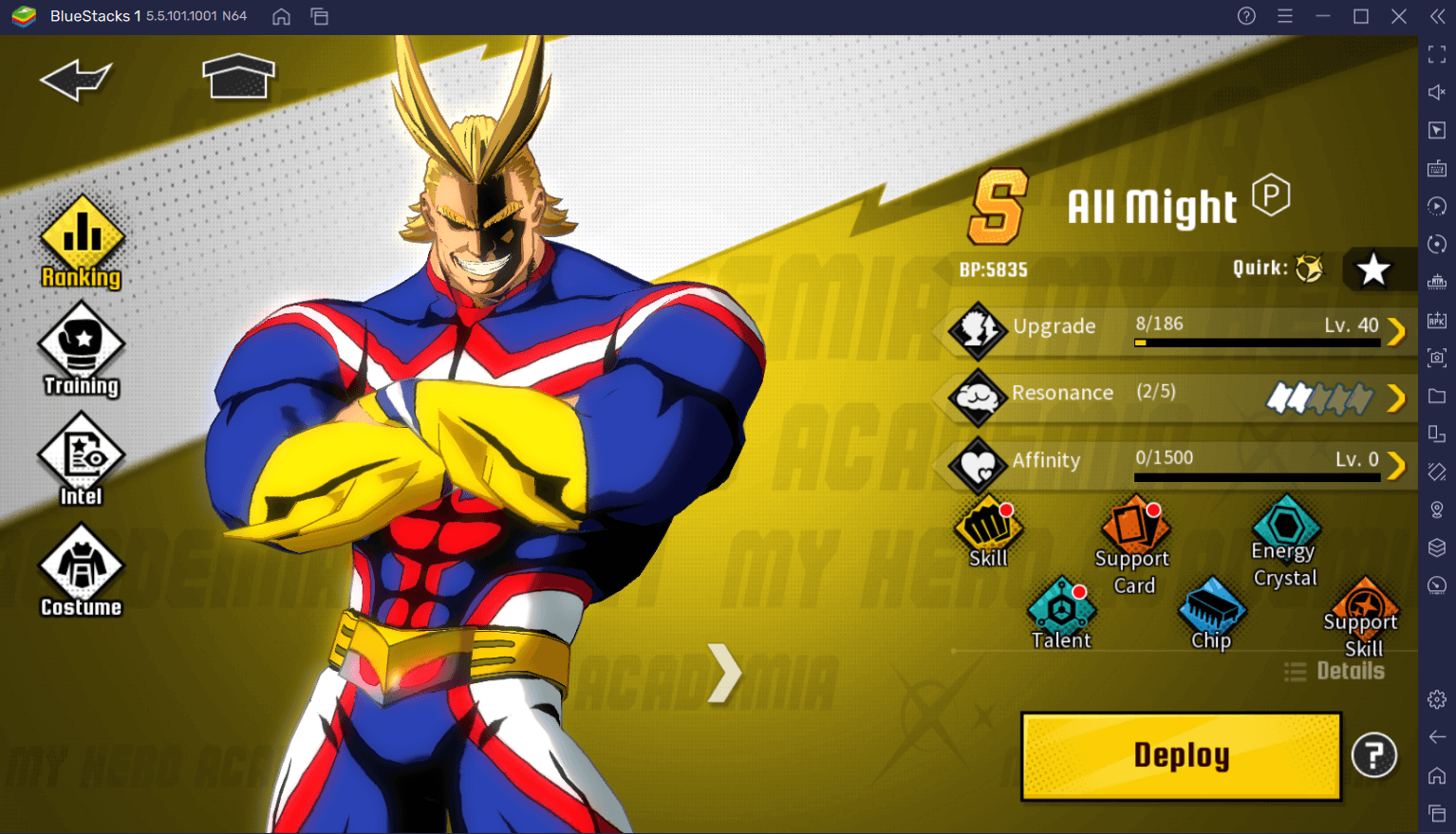 BlueStacks Einlöse-Code für My Hero Academia: The Strongest Hero