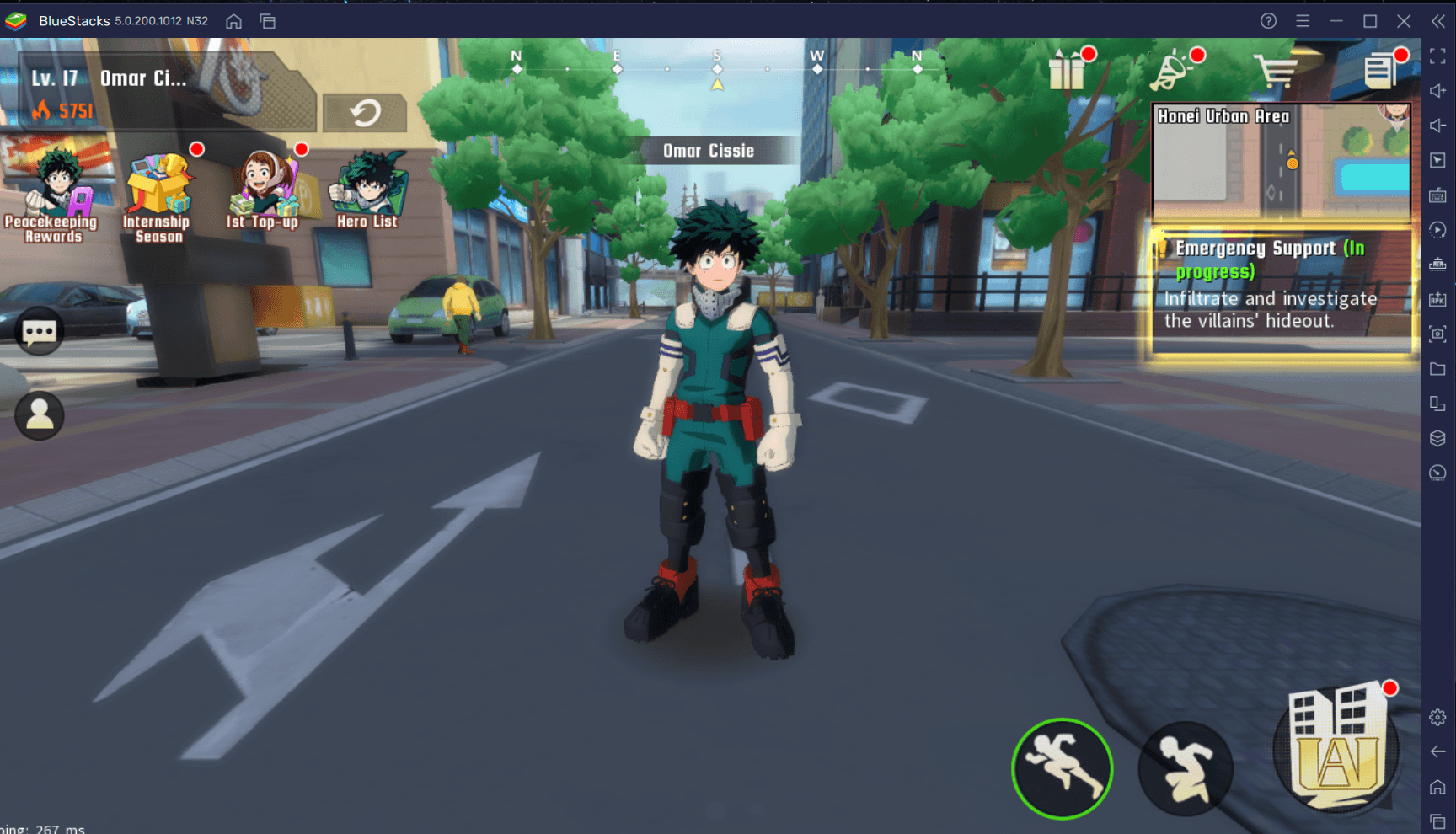 Como Instalar My Hero Academia: The Strongest Hero no PC com BlueStacks